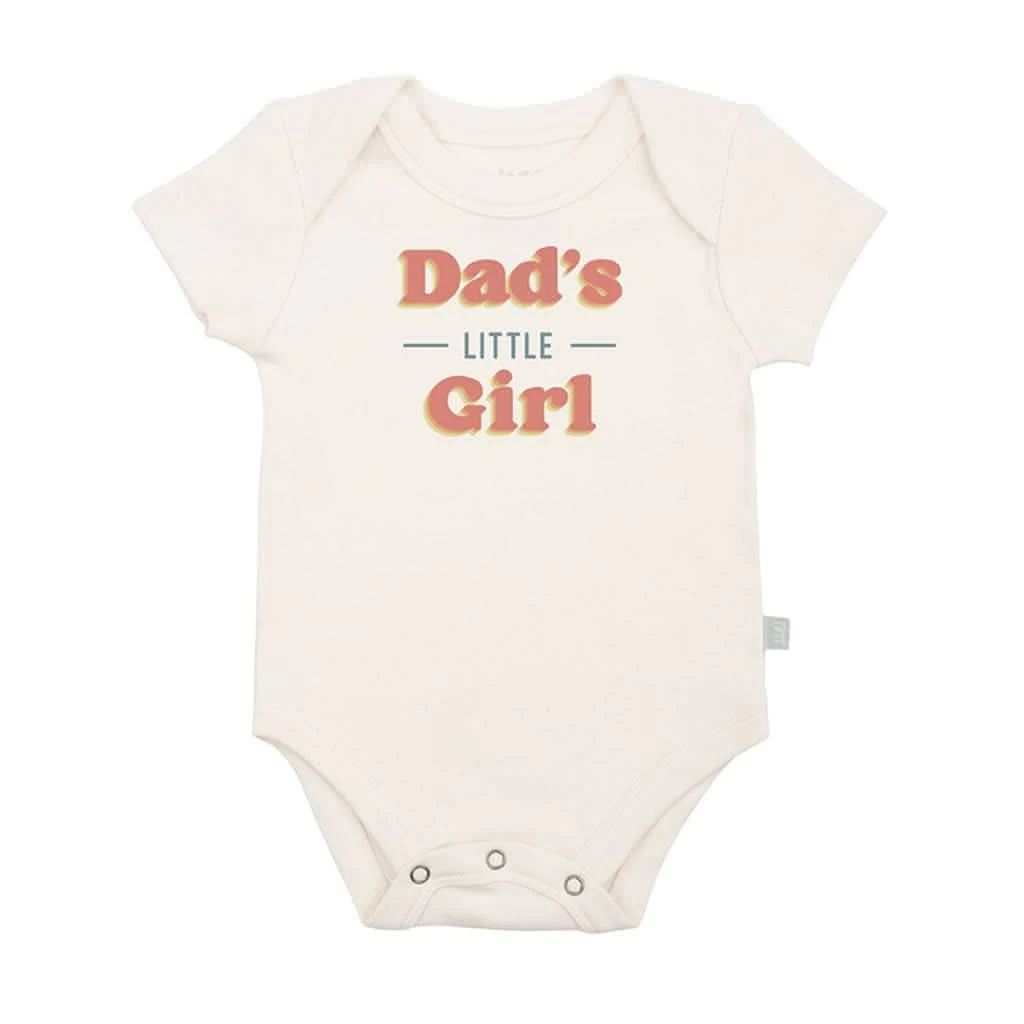 Finn & Emma Short Sleeve Graphic Bodysuit, Dad's Little Girl 3 Finn & Emma Short Sleeve Graphic Bodysuit, Dad's Little Girl