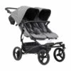 Mountain Buggy Duet Luxury With Double Satchel And Carrycot, Herringbone