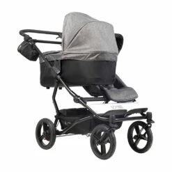 Mountain Buggy Duet Luxury With Double Satchel And Carrycot, Herringbone 16 Mountain Buggy Duet Luxury With Double Satchel And Carrycot, Herringbone -Baby Product Specialty Store 1132153