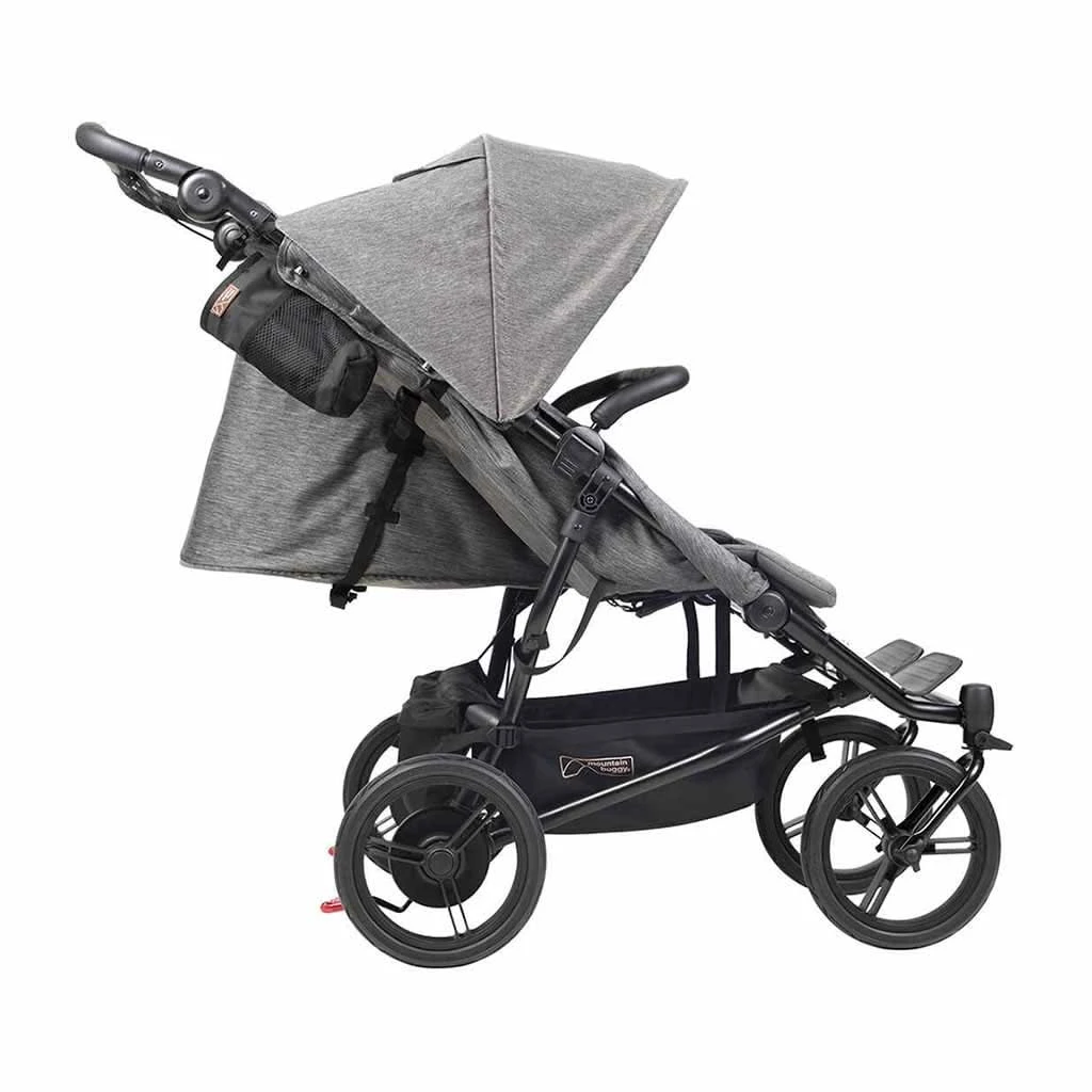 Mountain Buggy Duet Luxury With Double Satchel And Carrycot, Herringbone 9 Mountain Buggy Duet Luxury With Double Satchel And Carrycot, Herringbone - Image 7