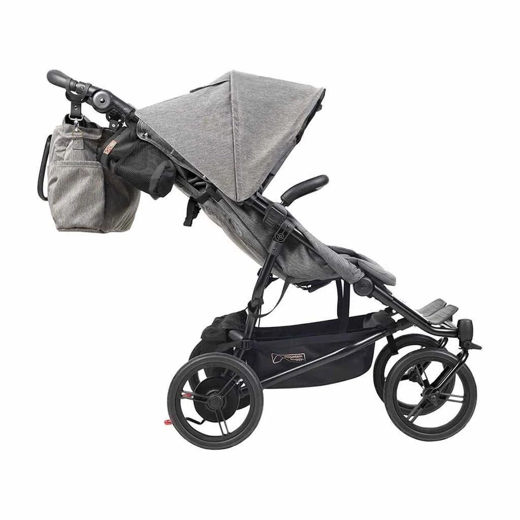 Mountain Buggy Duet Luxury With Double Satchel And Carrycot, Herringbone 10 Mountain Buggy Duet Luxury With Double Satchel And Carrycot, Herringbone - Image 8