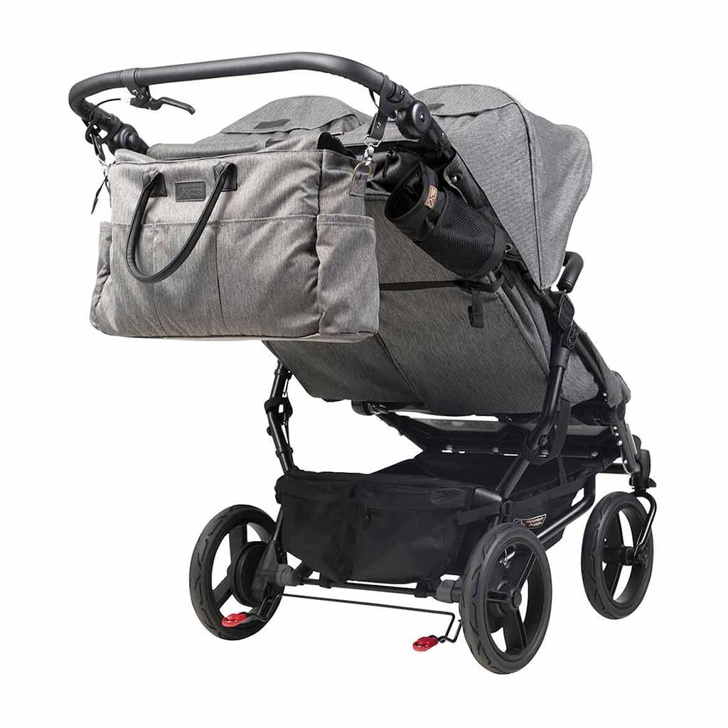 Mountain Buggy Duet Luxury With Double Satchel And Carrycot, Herringbone 11 Mountain Buggy Duet Luxury With Double Satchel And Carrycot, Herringbone - Image 9