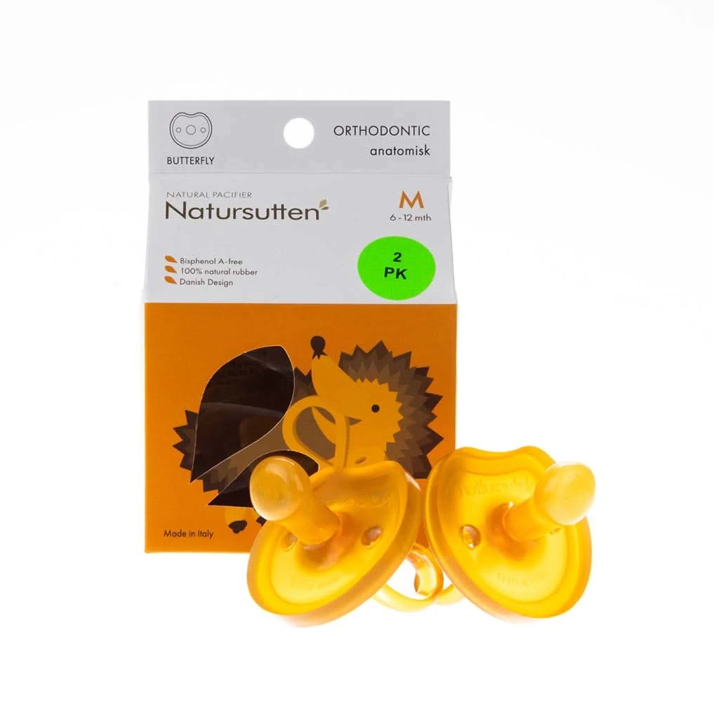 Natursutten BPA-Free Natural Rubber Pacifier, Orthodontic, 12 Months & Up, 2 Pack 7 Natursutten BPA-Free Natural Rubber Pacifier, Orthodontic, 12 Months & Up, 2 Pack - Image 5