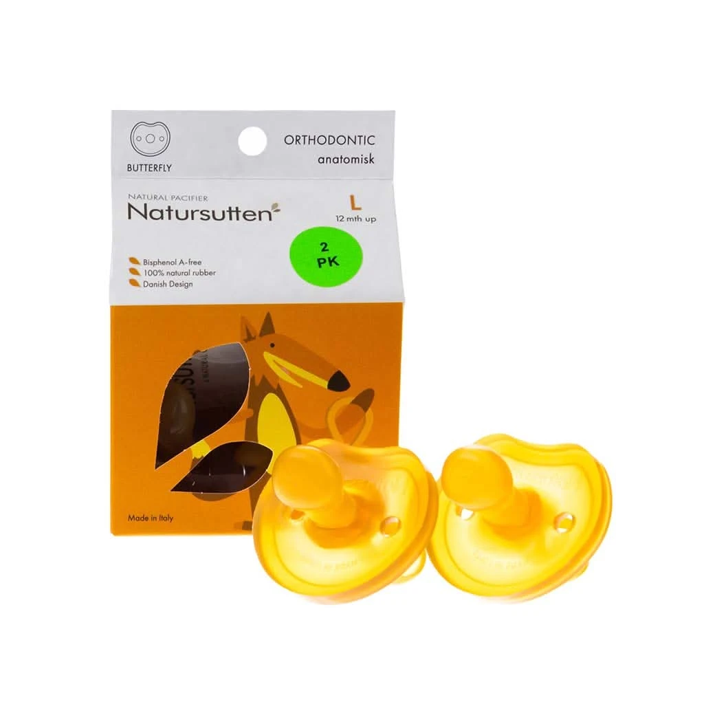 Natursutten BPA-Free Natural Rubber Pacifier, Orthodontic, 12 Months & Up, 2 Pack 8 Natursutten BPA-Free Natural Rubber Pacifier, Orthodontic, 12 Months & Up, 2 Pack - Image 6
