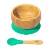 Avanchy Bamboo Suction Baby Feeding Bowl & Spoon Set 2 Avanchy Bamboo Suction Baby Feeding Bowl & Spoon Set -Baby Product Specialty Store Avanchy Bamboo Suction Baby Feeding Bowl Spoon Set Green