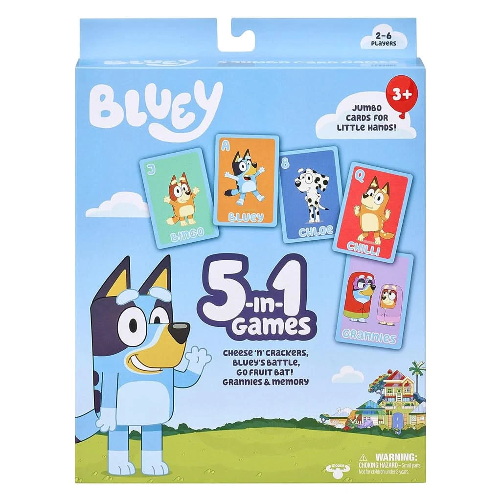 Bluey 5-in-1 Card Game Set 3 Bluey 5-in-1 Card Game Set