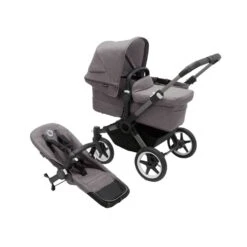 Bugaboo Donkey 5 Mono Complete Stroller 39 Bugaboo Donkey 5 Mono Complete Stroller -Baby Product Specialty Store Bugaboo Donkey 5 Mono Complete Stroller Graphite Grey Melange Grey Melange Main