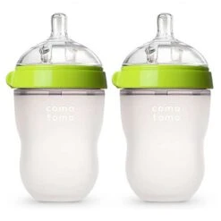 Comotomo Baby Bottle 8 Oz/ 250 Ml - 2 Pack Green