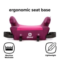 Diono Solana 2 Latch, XL Space Backless Booster Seat 16 Diono Solana 2 Latch, XL Space Backless Booster Seat -Baby Product Specialty Store Diono Solana 2 Latch XL Space Backless Booster Seat Pink 5