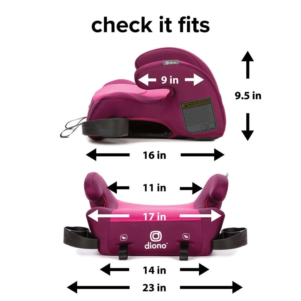 Diono Solana 2 Latch, XL Space Backless Booster Seat 8 Diono Solana 2 Latch, XL Space Backless Booster Seat - Image 6