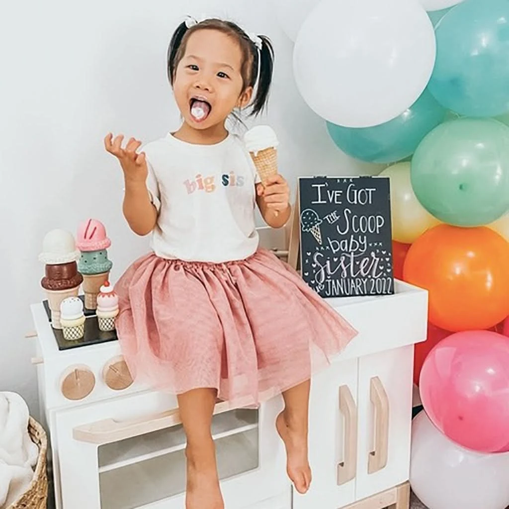 Finn & Emma Short Sleeve Graphic T-Shirt, Big Sis 4 Finn & Emma Short Sleeve Graphic T-Shirt, Big Sis - Image 2