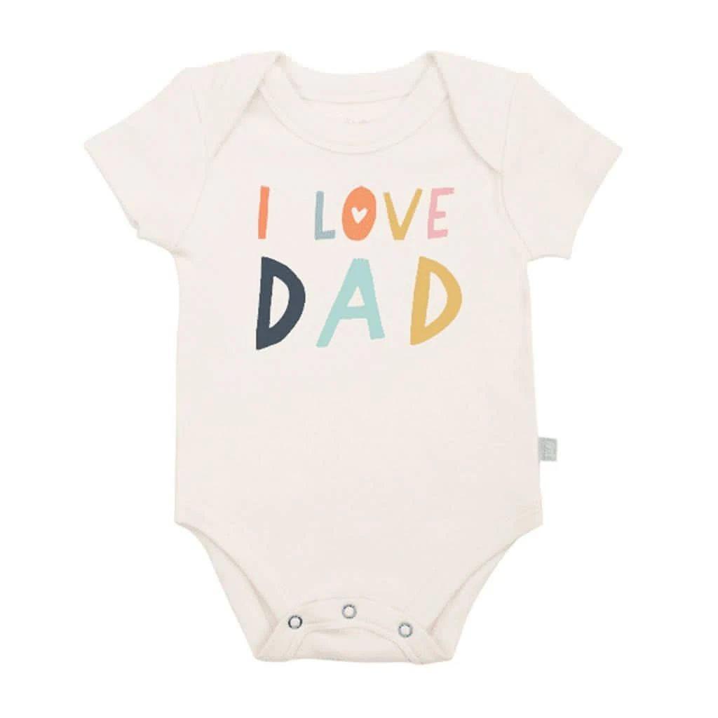 Finn & Emma Short Sleeve Graphic Bodysuit, Love Dad 3 Finn & Emma Short Sleeve Graphic Bodysuit, Love Dad