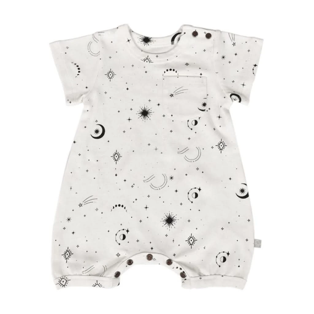 Finn & Emma Short Sleeve Romper - Celestial 3 Finn & Emma Short Sleeve Romper - Celestial