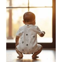 Finn & Emma Short Sleeve Romper - Celestial 18 Finn & Emma Short Sleeve Romper - Celestial -Baby Product Specialty Store Finn Emma Short Sleeve Romper Celestial 5