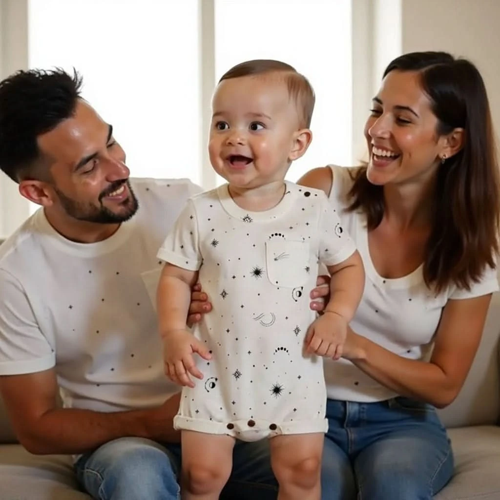 Finn & Emma Short Sleeve Romper - Celestial 10 Finn & Emma Short Sleeve Romper - Celestial - Image 8