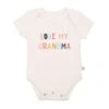 Finn & Emma Short Sleeve Graphic Bodysuit, Love Grandma 2 Finn & Emma Short Sleeve Graphic Bodysuit, Love Grandma -Baby Product Specialty Store Finn and Emma Short Sleeve Graphic Bodysuit Love Grandma 1