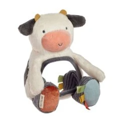 Itzy Ritzy Bitzy Mirror Sensory Tummy Time Plush, Cow