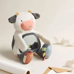 Itzy Ritzy Bitzy Mirror Sensory Tummy Time Plush, Cow -Baby Product Specialty Store Itzy Ritzy Bitzy Mirror Sensory Tummy Time Plush Cow 4