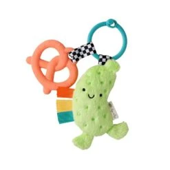 Itzy Ritzy Plush Pal With Silicone Teether, Pickle