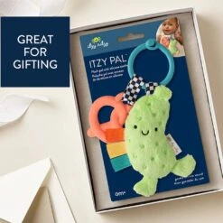 Itzy Ritzy Plush Pal With Silicone Teether, Pickle -Baby Product Specialty Store Itzy Ritzy Plush Pal with Silicone Teether Pickle 5