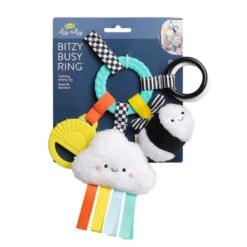 Itzy Ritzy Bitzy Busy Ring Teething Activity Toy, Rainbow -Baby Product Specialty Store Itzy Ritzy Bitzy Busy Ring Teething Activity Toy High Contrast 7