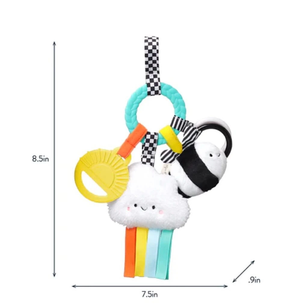 Itzy Ritzy Bitzy Busy Ring Teething Activity Toy, Rainbow - Image 18