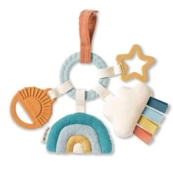 Itzy Ritzy Bitzy Busy Ring Teething Activity Toy, Rainbow