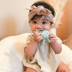 Itzy Ritzy Silicone Molar Teether, Bunny -Baby Product Specialty Store Itzy Ritzy Silicone Molar Teether Bunny Lifestyle 2