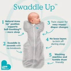 Love To Dream Up Silky Lux Swaddle, Bamboo Gray -Baby Product Specialty Store Love To Dream Up Silky Lux Swaddle Bamboo Gray 3