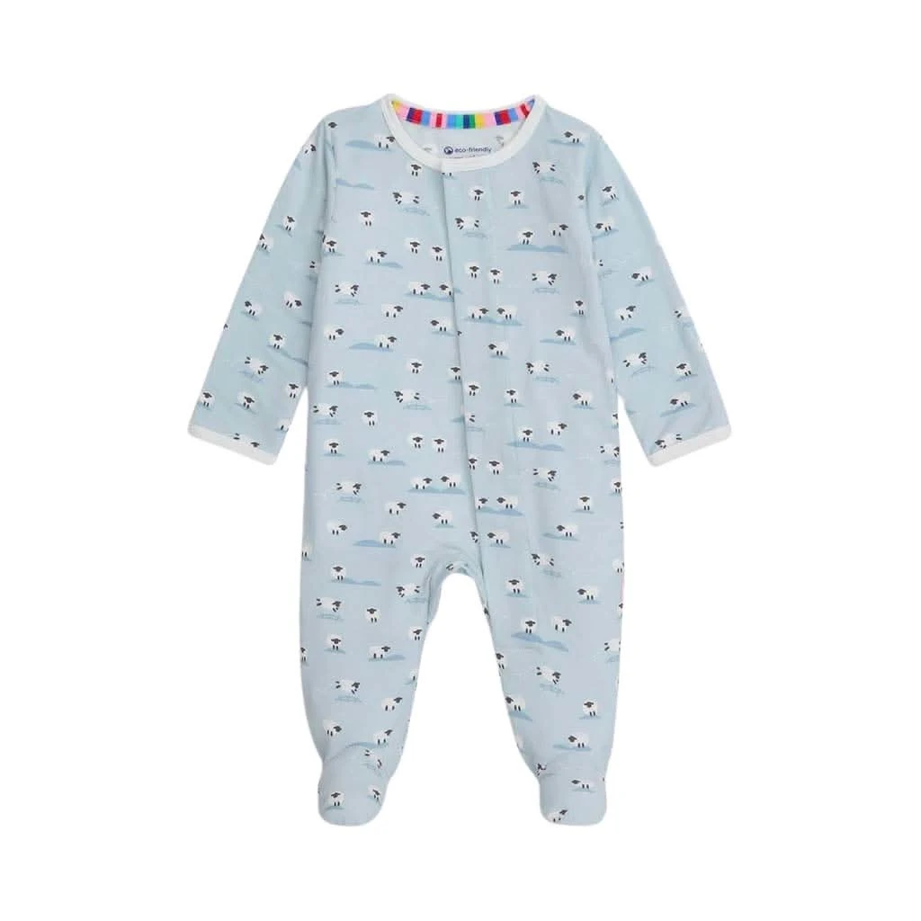 Magnetic Me BAA BAA Baby Modal Footie, Blue 3 Magnetic Me BAA BAA Baby Modal Footie, Blue