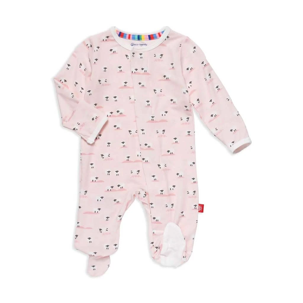 Magnetic Me BAA BAA Baby Modal Footie, Pink 3 Magnetic Me BAA BAA Baby Modal Footie, Pink