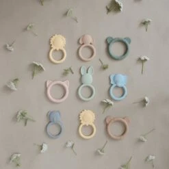 Mushie Bear Silicone Teether, Dried Thyme -Baby Product Specialty Store Mushie Bear Silicone Teether Dried Thyme 4