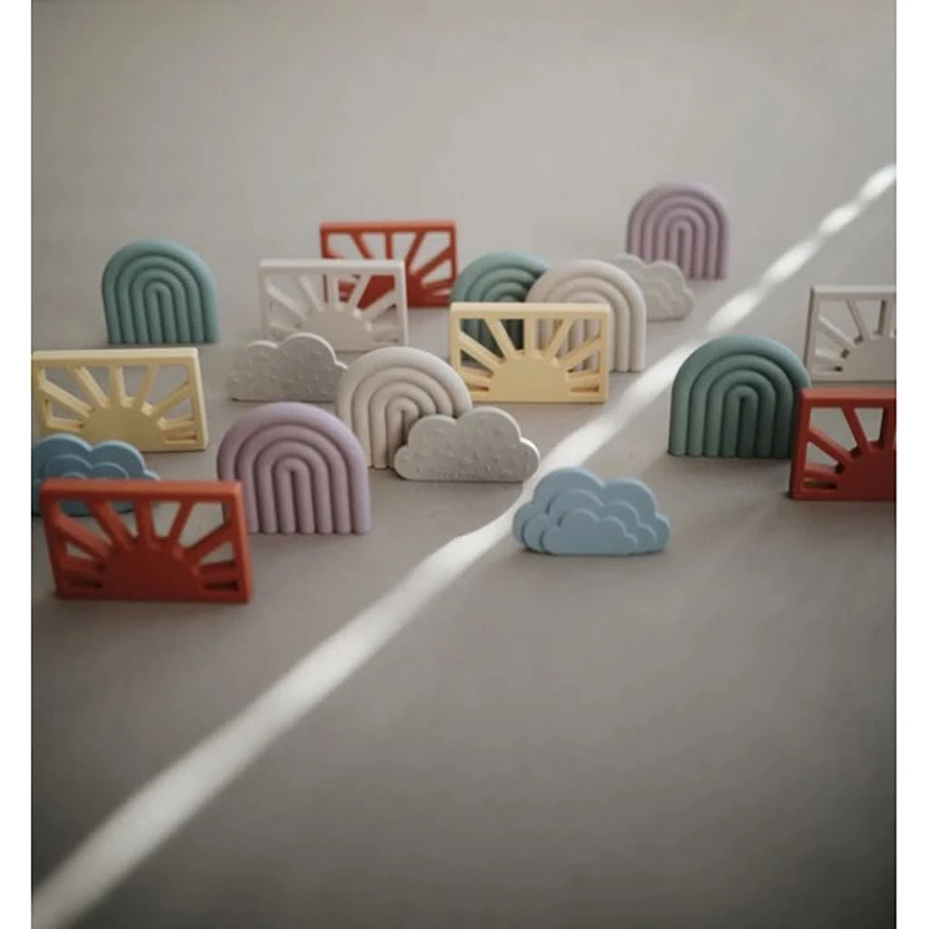 Mushie Cloud Teether, Shifting Sand 6 Mushie Cloud Teether, Shifting Sand - Image 4