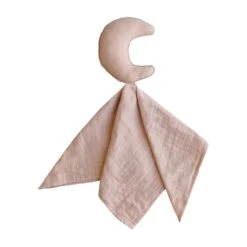 Mushie Moon Lovey Crib Toy -Baby Product Specialty Store Mushie Moon Lovey Crib Toy Blush 4