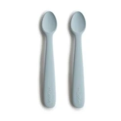 Mushie Silicone Feeding Spoons, 2 Pack -Baby Product Specialty Store Mushie Silicone Feeding Spoons Powder Blue 3