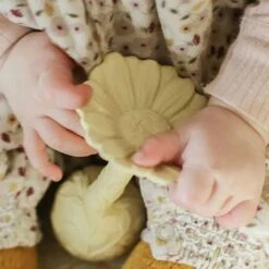 Natruba Rubber Daisy Rattle, Yellow -Baby Product Specialty Store Natruba Rubber Daisy Rattle Yellow 4