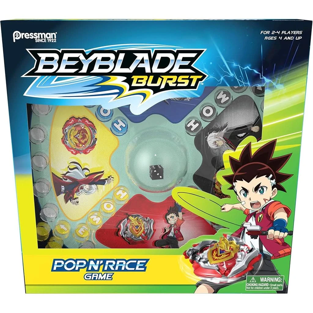 Pressman Toys Beyblade Burst Pop 'N' Race 3 Pressman Toys Beyblade Burst Pop 'N' Race