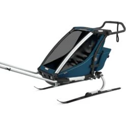 Thule Chariot Cross Double 2-Seat Multisport Trailer & Stroller -Baby Product Specialty Store Thule Chariot Cross Double 2 Seat Majolic Blue 7