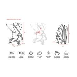 VALCO BABY Snap Ultra Trend Lightweight Reversible Stroller -Baby Product Specialty Store Valco Baby Snap Ultra Trend Stroller Dimensions