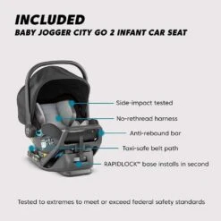 Baby Jogger City Mini GT2 + City GO 2 Travel System, Opulent Black 11 Baby Jogger City Mini GT2 + City GO 2 Travel System, Opulent Black -Baby Product Specialty Store baby jogger city mini gt2 city go 2 travel system opulent blackbj2154112anb babyanb baby 259769