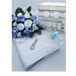 Babyblooms Luxury Rose Baby Clothes Bouquet And Personalized Baby Blanket -Baby Product Specialty Store babyblooms luxury rose baby clothes bouquet and personalized baby blanketbbcbqcblp01anb babyanb baby 301044