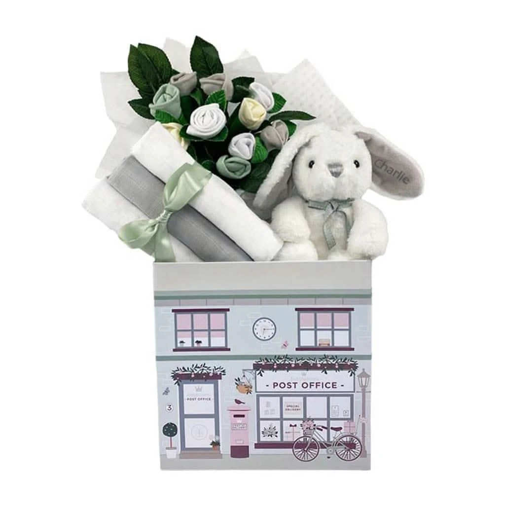 Babyblooms Personalized Little Bunny Welcome Baby Keepsake Box 11 Babyblooms Personalized Little Bunny Welcome Baby Keepsake Box - Image 9