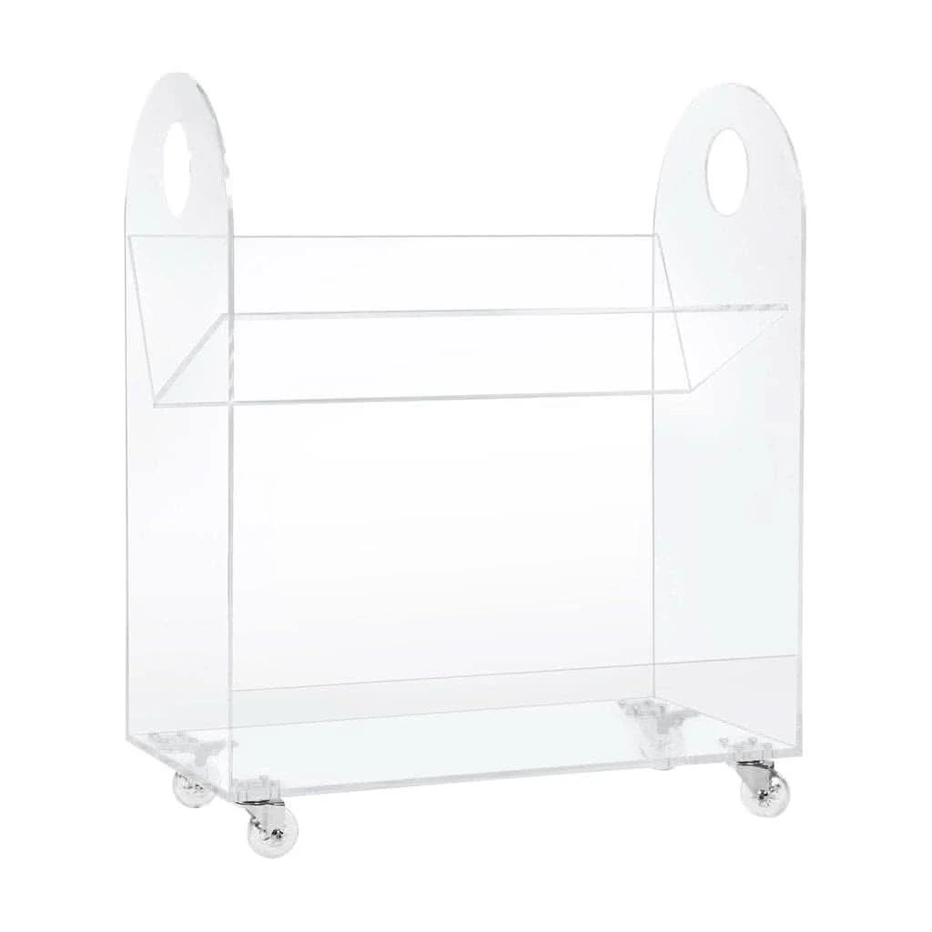 Babyletto Presto Acrylic Bookcase And Cart In Acrylic -- In Store Pickup Only 3 Babyletto Presto Acrylic Bookcase And Cart In Acrylic -- In Store Pickup Only