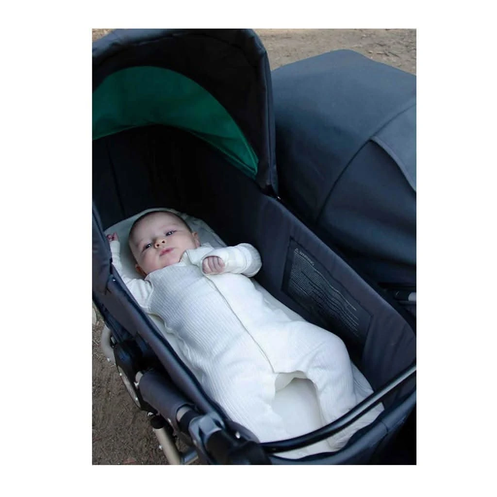 BUMBLERIDE Twin Bassinet Mattress Cover - Organic Cotton 4 BUMBLERIDE Twin Bassinet Mattress Cover - Organic Cotton - Image 2