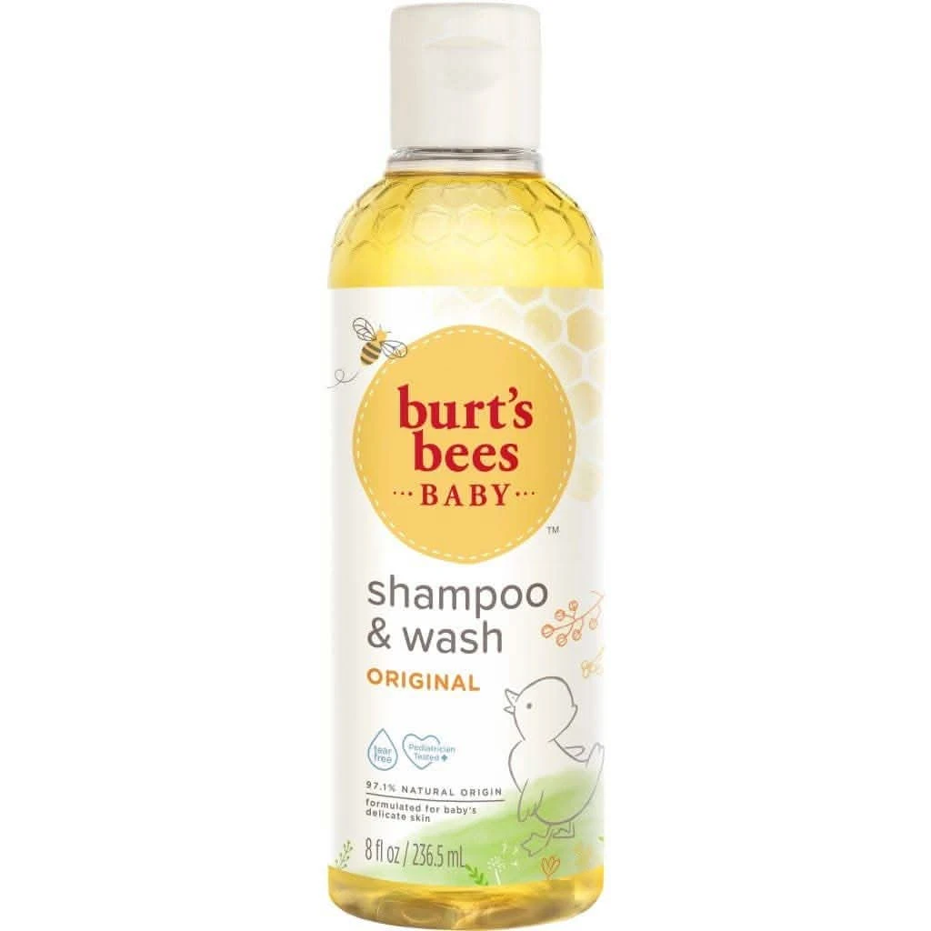 Burt's Bees Baby Shampoo & Wash, 8 Oz 3 Burt's Bees Baby Shampoo & Wash, 8 Oz