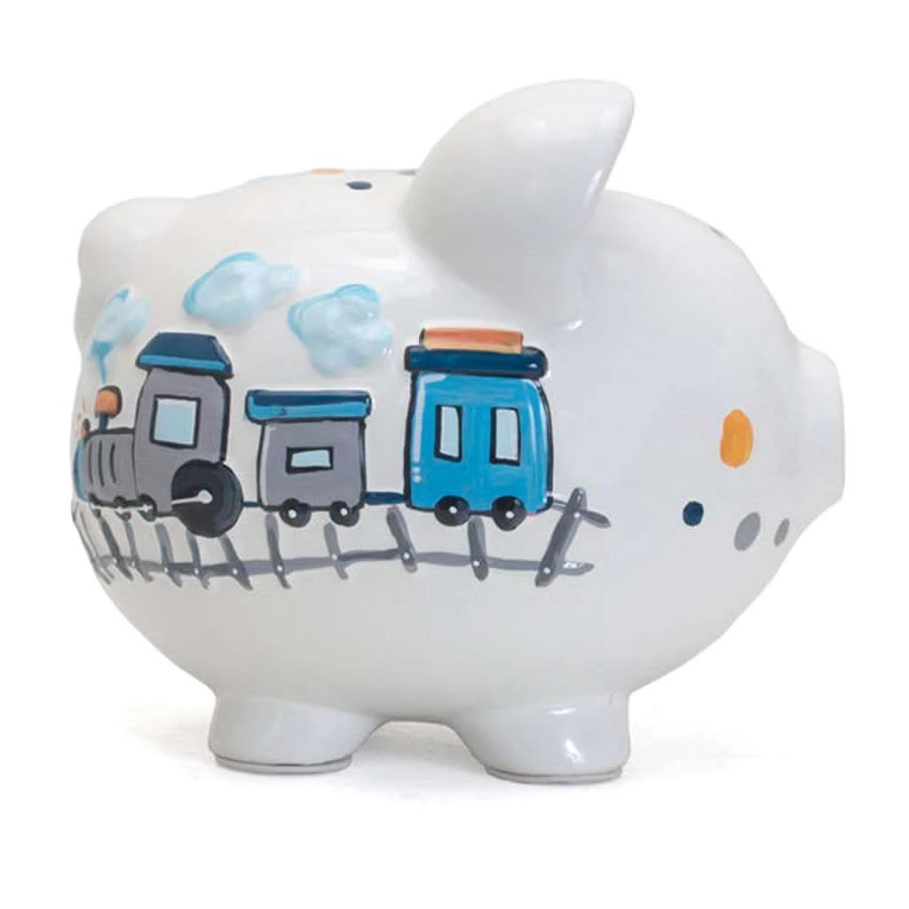 Child To Cherish Choo Choo Transportation Piggy Bank 4 Child To Cherish Choo Choo Transportation Piggy Bank - Image 2