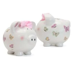 Child To Cherish Petite Papillon Piggy Bank -Baby Product Specialty Store child to cherish petite papillon piggy bankctc36891anb babyanb baby 634700