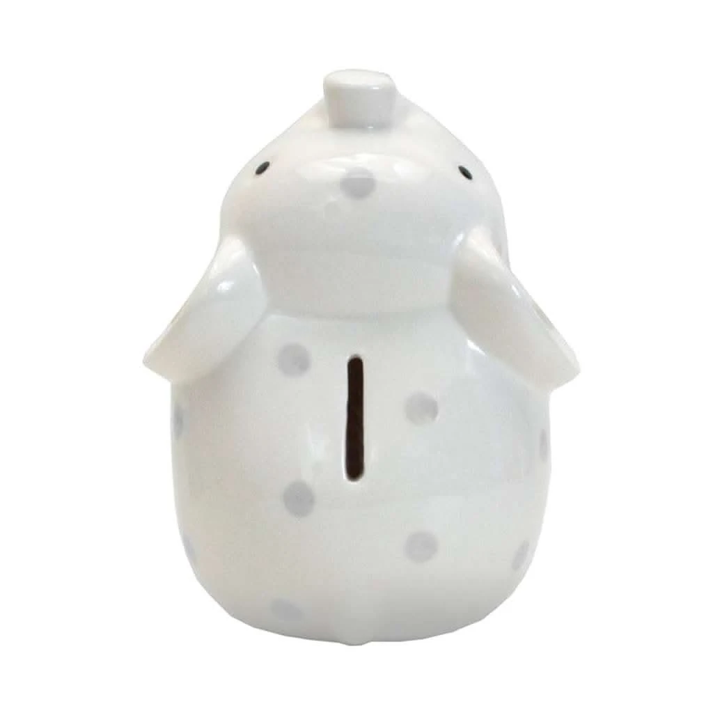 Child To Cherish White With Grey Polka Dots Elephant Bank 6 Child To Cherish White With Grey Polka Dots Elephant Bank - Image 4