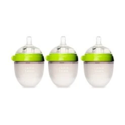 Comotomo Baby Bottle 5-Ounce / 150 Ml Kit, Green, Pack Of 3