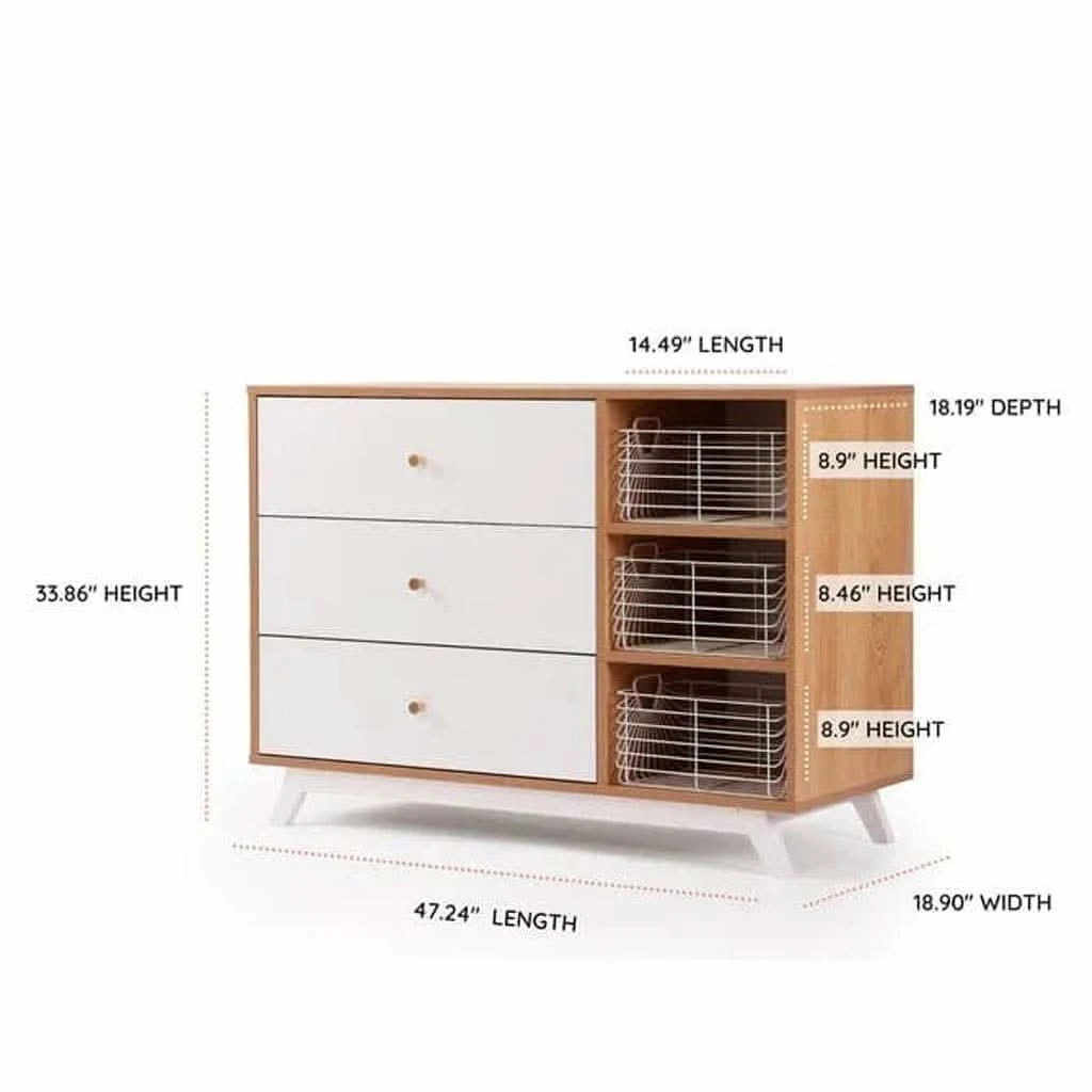 DaDaDa Central Park 3-Drawer, Two-Shelves Dresser 13 DaDaDa Central Park 3-Drawer, Two-Shelves Dresser - Image 11
